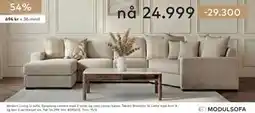 Skeidar Modern Living U-sofa tilbud