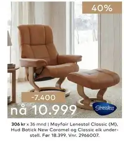 Skeidar Mayfair Lenestol Classic (M) tilbud