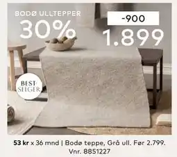 Skeidar Bodø teppe tilbud
