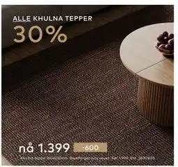 Skeidar ALLE KHULNA TEPPER tilbud