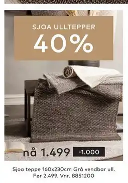 Skeidar Sjoa teppe tilbud