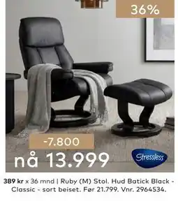 Skeidar Ruby (M) Stol tilbud