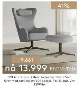 Skeidar Bella hvilestol tilbud