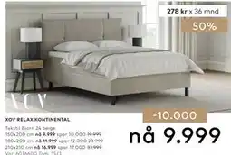 Skeidar XOV RELAX KONTINENTAL tilbud