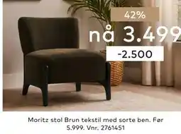 Skeidar Moritz stol tilbud