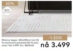 Skeidar Moreno teppe tilbud