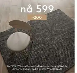 Skeidar Værdal teppe tilbud