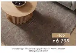 Skeidar Granada teppe tilbud