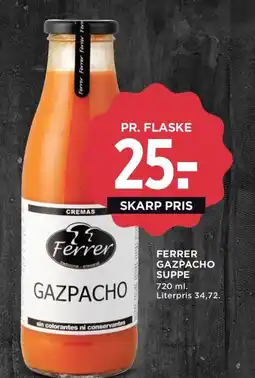 Meny Ferrer gazpacho suppe tilbud