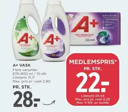 Meny A+ vask tilbud