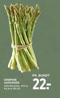 Meny Grønne asparges tilbud