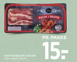 Meny Gestus bacon i skiver tilbud