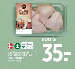Meny Gestus danske kyllingeoverlår med rygben tilbud