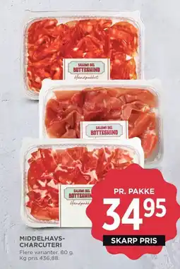 Meny Middelhavs- charcuteri tilbud