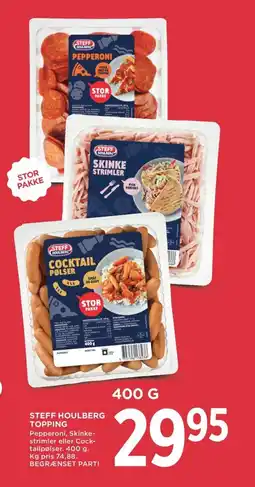 Meny Steff houlberg topping tilbud