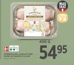 Meny Himmerland lårfilet med skind af dansk kylling tilbud