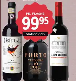 Meny Chianti classico, porto valdouro 10 years old port eller château la rose vircoulon saint-émilion grand cru tilbud