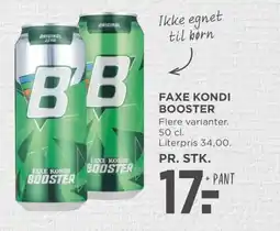 Meny Faxe kondi booster tilbud