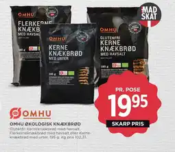 Meny Omhu økologisk knækbrød tilbud