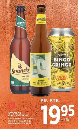Meny Svaneke økologisk øl tilbud