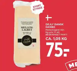 Meny Dejli' dansk danbo tilbud