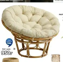 JYSK JORDRUP stol + pute tilbud