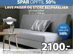JYSK ILDVED sovesofa tilbud