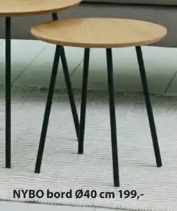 JYSK NYBO bord Ø40 cm tilbud