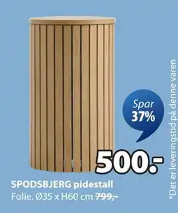JYSK SPODSBJERG pidestall tilbud