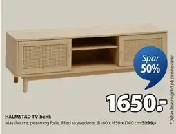 JYSK HALMSTAD TV-benk tilbud