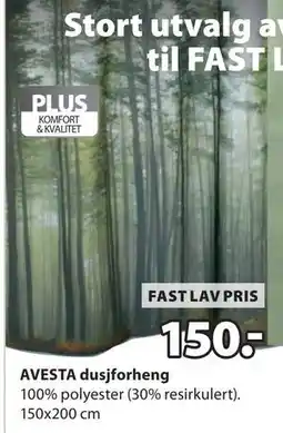 JYSK AVESTA dusjforheng tilbud