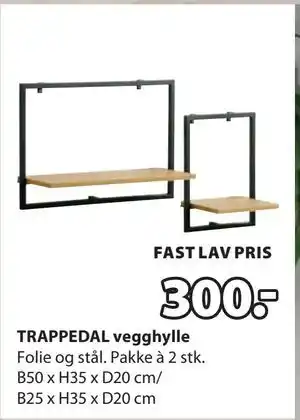 JYSK TRAPPEDAL vegghylle tilbud