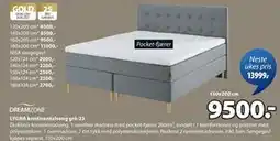 JYSK LYGNA kontinentalseng grå-23 tilbud