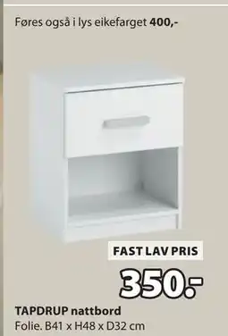 JYSK TAPDRUP nattbord tilbud