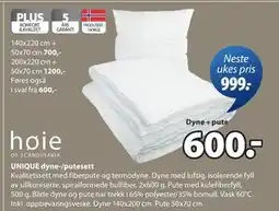 JYSK UNIQUE dyne-/putesett tilbud