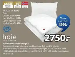 JYSK TOR moskusandedunsdyne tilbud