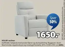 JYSK VEJLBY recliner tilbud