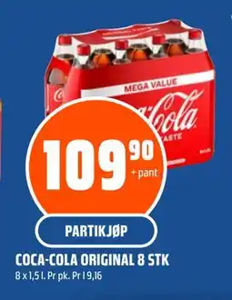 Coop Obs COCA-COLA ORIGINAL 8 STK tilbud