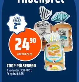 Coop Obs COOP PØLSEBRØD tilbud