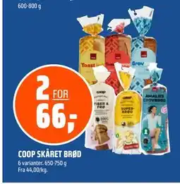 Coop Obs COOP SKÅRET BRØD tilbud