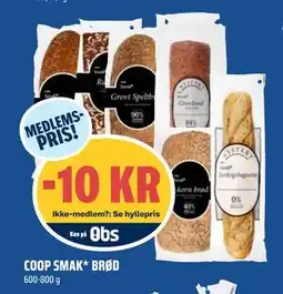 Coop Obs COOP SMAK BRØD, Medlemspris tilbud