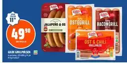 Coop Obs GILDE GRILLPØLSER tilbud