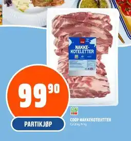 Coop Obs COOP NAKKEKOTELETTER tilbud