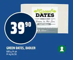 Coop Obs GREEN DATES, DADLER tilbud