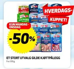 Bunnpris ET STORT UTVALG GILDE KJØTTPÅLEGG tilbud
