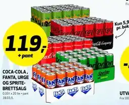 Bunnpris COCA-COLA, FANTA, URGE OG SPRITE-BRETTSALG tilbud