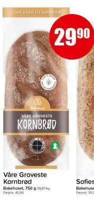 Spar Våre Groveste Kornbrød tilbud