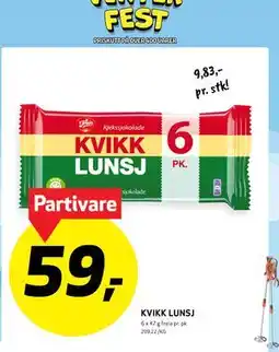 Bunnpris KVIKK LUNSJ tilbud