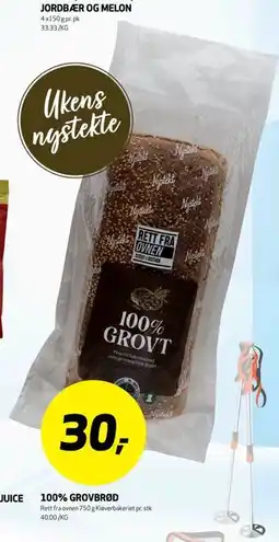 Bunnpris 100% GROVBRØD tilbud