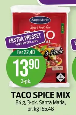 Kiwi TACO SPICE MIX tilbud